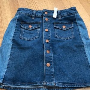 Madewell denim skirt